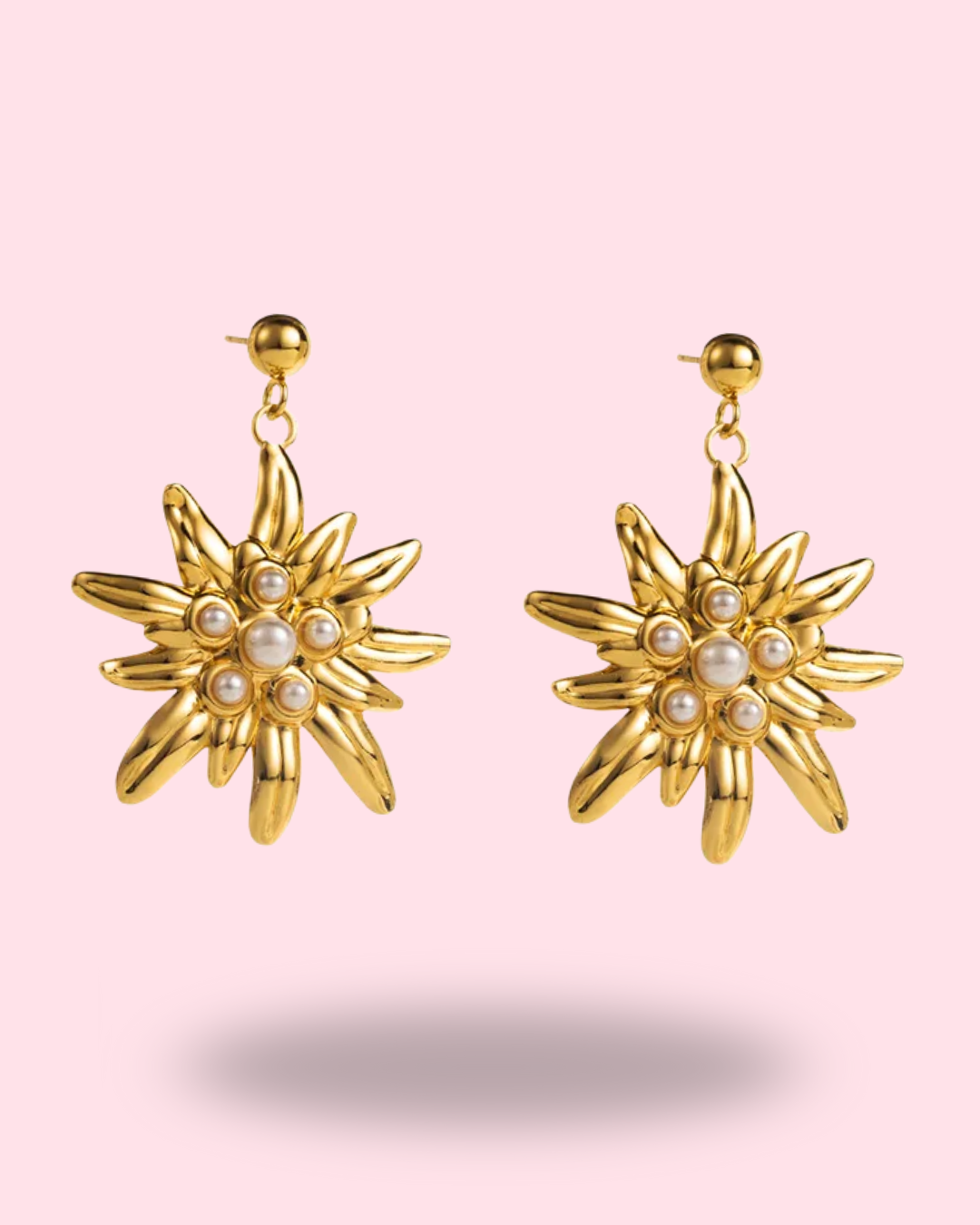 Boucles d’oreilles Edelweiss